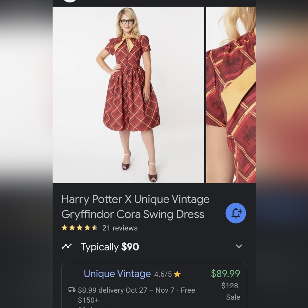 Gryffindor Dress
